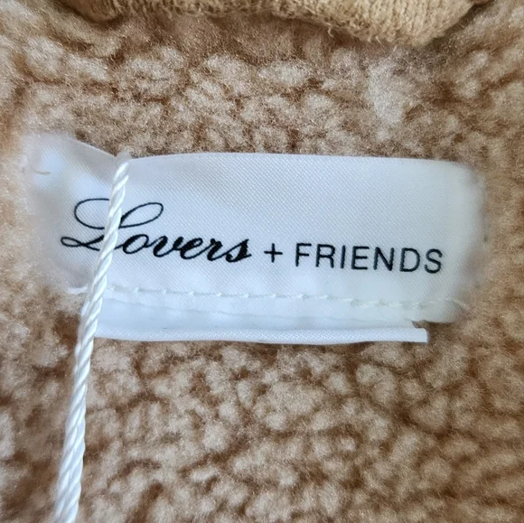 Lovers + friends Faux Fur Tan Jacket, Sz XS - Picture 5 of 12